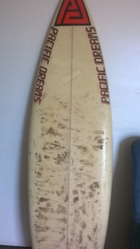 1980s thruster surfboard 