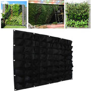 72 Pockets outdoor Vertical Greening Hanging Wall Garden Plant Bags